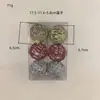 Colgante Popular Transfronterizo para Árbol de Navidad 6cm Alambre de Hierro Polvo Dorado Bola de Navidad Caja de PVC Arreglo de Bolas Cortadas con Polvo Dorado
