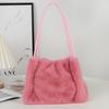 Bolso de felpa de gran capacidad para otoño e invierno, bolso de mano de alta gama para mujer, nuevo bolso de hombro Mao Mao de moda 2024