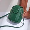 Bolsa de Teléfono Móvil de Cuero Genuino, Mini Bolsa Pequeña, Bolso de Mujer, Tendencia Caliente 2026, Moderno y Súper Popular, Bolso Cruzado de Hombro de Piel de Vaca de Primera Capa