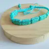 Pulsera tejida multicolor cuadrada transfronteriza Lapislázuli Amatista Ojo de Tigre Pulsera tejida Pulsera tejida piramidal