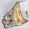Novo Estilo Chinês Presente para Mulheres Estilo Chinês Pintura de Mil Milhas de Rios e Montanhas Lenço Quadrado Grande Lenço de Seda Xale Lenço para o Dia das Mães
