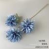 Simulação de flores 3 cabeças crisântemo australiano espinho flor de casamento fileira teto material de flores salão de casamento decoração de hotel estúdio fotográfico suave