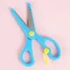 Tijeras Elásticas con Borde de Plástico Envuelto Hechas a Mano para Niños, Tijeras de Seguridad para Estudiantes, Tijeras para Manualidades DIY