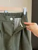 Saia midi de veludo cotelê artística retrô estilo coreano para mulheres, outono e inverno, cintura alta, modeladora, solta, versátil, linha A