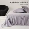Sábana de Leche de Terciopelo de Alta Gama Clase A, Pieza Única, Espesada Cálida de Terciopelo Coral para Otoño e Invierno, Juego de Tres Piezas para Cama Individual/Doble de Dormitorio