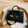 Bolso tote texturizado de gran capacidad para mujer, nuevo para otoño e invierno, bolso de hombro versátil para dama, bolso de mano cruzado