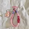 Nuevo Colgante de Cabeza de Animal Blanca Estrella Pequeña Colgante para Funda de Teléfono Móvil Correa de Doble Propósito Bolso Corto Trenzado Colgante Universal