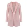 Nuevo Cárdigan de Color Sólido Ajustado y Elegante Blazer para Mujer de Amazon Otoño e Invierno 2026 Transfronterizo