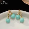 Joyería Ai Tong: Pendientes de Textura Exquisita y Suave, Pendientes Versátiles Brillantes y Claros, Pendientes Vibrantes Hermosos Retro y Elegantes