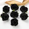 Flores Artificiales de Alta Defensa Estilo Europeo Flores de Rosa Simuladas Retro DIY Escenario de Boda Marcadores de Pasillo Ramo Atado a Mano Flores Decorativas