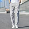 Calça Ocidental Masculina Quatro Estações Não Amassa Calça Social Masculina Solta Calça Casual Masculina para Meia-idade e Jovens Calça Cropped Masculina