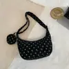 Bolso bandolera plisado de lunares estilo coreano Shuai Mi Jia, bolso tipo empanada de nicho, moderno y elegante, bolso de axila de alto valor para el día a día