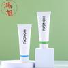 Mangueira de Limpador Facial Masculino Personalizada 120g Mangueira de Creme para Maquiagem Mangueira de Creme Protetor Material de Embalagem Tampa de Rosca Costelada de Camada Dupla