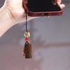 Colgante para Teléfono con Encanto Auspicioso de Incienso para Armar de Madera Accesorios de Sándalo Colgante con Encanto Auspicioso de Palo de Rosa Regalo