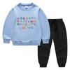 Nova Coleção Primavera e Outono 2026 Roupas Infantis Transfronteiriças Desenho Animado Conjunto de Duas Peças Roupa de Algodão com Manga Longa para Bebê