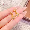 Aretes de Latón Chapados en Oro con Alas de Cristal y Borlas, Aretes de Gota de Agua para Mujer, Modernos, de Nicho, de Alta Gama, Exquisitos y Elegantes