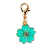 Venta Caliente Transfronteriza Aleación Esmalte Flor de Cerezo Colgante Broche Universal DIY Ropa Llavero Bolso Collar Pendientes Accesorios