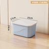 Caja de almacenamiento de escritorio para organizar aperitivos, juguetes y dormitorio, cesta rectangular para comestibles, caja de almacenamiento con tapa para el hogar.