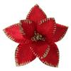Artículo Caliente Más Vendido de Amazon, Directo del Fabricante, Accesorios para Árbol de Navidad, Decoración Navideña, Flor Navideña de Doble Capa de 22cm