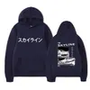 Sudadera con capucha casual de moda callejera con estampado de letras D de doble cara, estilo Anime Drift Ae86, para hombres y mujeres