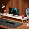 Soporte elevador para ordenador de escritorio, base elevadora para monitor, estante de almacenamiento multicapa, soporte para mando y auriculares para sala de juegos