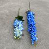 Viento oceánico azul flores de simulación para boda al por mayor azul y blanco escenario de auditorio de boda camino principal decoración suave para fotografía flores falsas