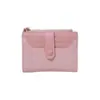 Billetera Simple y Exquisita Ranura para Tarjetas Hebilla Serie de Colores Contrastantes Billetera para Mujer Versátil para el Día a Día Billetera Corta Fresca
