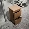 Gabinete de Herramientas para Barbería Gabinete de Herramientas de Peluquería de Acero Inoxidable Estación de Herramientas para Salón de Belleza Gabinete de Almacenamiento con Cajones