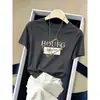 Camiseta de Algodón para Mujer, Estilo Coreano de Moda, Corte Delgado, Cuello Redondo, Manga Corta, Moda Verano 2026