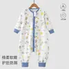 Saco de dormir 100% algodón para niños, estilo primavera, mameluco sin costuras para niños, mameluco para bebé, ropa de dormir clase A para niñas, pijama para bebé