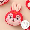 Primavera y verano nuevo broche de conejo felpa lindo animal pequeño caricatura japonés ropa de niñas zapatos colgante de bolso pequeño regalo