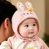 Gorro para bebé para primavera y otoño, cálido, a prueba de viento, lindo, adecuado para usar al aire libre, unisex, con protección para las orejas, para bebés y niños pequeños, protege la mollera, adecuado para bebés de varias edades