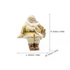Papá Noel Hacedor de Deseos Adornos Dorados de Escritorio Regalos Decorativos Transfronterizos Adornos de Manualidades Navideñas