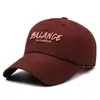 Boné de Beisebol Bordado com Letra Tridimensional Estilo Coreano Secagem Rápida Moda Casual Estilo Americano Versátil Unissex Chapéu de Sol