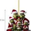 Adornos Colgantes Acrílicos del Nuevo Grinch Transfronterizos Decoraciones Interiores de Coche Colgantes Decoración de Árbol de Grinch