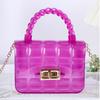 2026 Nueva Bolsa de Gelatina Transparente a Cuadros Mini de PVC Transfronteriza Bolsa Pequeña Simple Bolso de Hombro Cruzado Venta Directa de Fábrica