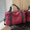Bolsa de viaje de gran capacidad con separación de seco y húmedo, bolsa de almacenamiento para equipaje para salidas, bolsa deportiva de color block para yoga, natación, baile, fitness