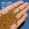 Prata 925 Banhada a Ouro Contas Olho de Gato Acessórios Espaçadores Pulseira DIY Pulseira Semi-Acabada Acessórios para Colar Contas Soltas Contas Redondas