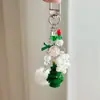 Punto Original Nuevo Cadena Colgante de Teléfono Móvil con Cuentas de Papá Noel Llavero de Árbol de Navidad Colgante de Bolsa de Copo de Nieve