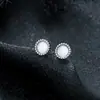 Brincos Cluster de Diamante Cheio de Novo Estilo Transfronteiriços para Homens, Modernos e Versáteis, Brincos de Flor de Íris em Forma de Cruz de Alto Padrão para Mulheres