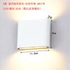 Lâmpada de parede impermeável ao ar livre LED simples quadrado moderno Villa parede exterior pátio corredor interior cabeça dupla superior e inferior lâmpada de parede