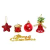 Decoraciones Rojas Navideñas de Venta Caliente Transfronterizas Accesorios DIY Bolas de Navidad Letra Árbol de Navidad Pequeño Adornos Colgantes Kit de Materiales m