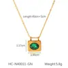Collar de Acero Inoxidable con Colgante Geométrico en Forma de Corazón Procesado y Personalizado con Diamante Hebilla Ot Cadena Cubana de Corazón Cadena Retorcida de Acero de Titanio