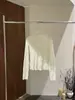 [Kai Pu] Treze Fileiras Outono Veludo Francês Seda Jacquard Plissado Ombro Único Versátil Manga Longa Camisa Pequena CSA7172