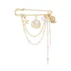 Joyería Transfronteriza Europea y Americana Broche de Concha Estrella de Mar Perla de Imitación Accesorios Decoración de Pin Multifuncional Personalizada