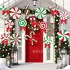 Novo cartão de Natal doce arco pátio sinal decorativo gramado ao ar livre jardim cartão à prova d'água