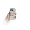 Diseño de oso con lunares transparentes, adecuado para funda de teléfono iPhone 18 Pro Max, soporte Apple 17, 16 diseño lindo, 15 fijación magnética