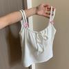 Camisola Transpirable con Lazo para Chica Caliente con Almohadillas para el Pecho para Mujer en Verano, Anti-Exposición, Cómoda, Top Niche de Belleza en la Espalda, Look Adelgazante