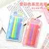Resaltador de Color Estrella Transfronterizo 4 Plumas Marcadoras para Estudiantes Empaquetadas en Tarjeta Color Suave Bolígrafo para Cuaderno de Colores Bolígrafo para Pintar y Graffiti