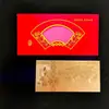 2026 Ano do Cavalo Nota de Banco de Folha de Ouro de Cem Yuan Cavalo de Desenho Animado do Zodíaco Colorido Moeda Comemorativa Nota de Banco Dourada Sorte Envelope Vermelho Presente Atacado